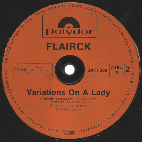 Flairck - Variations On A Lady | Polydor (2417 330) - 4