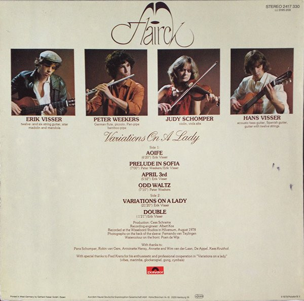 Flairck - Variations On A Lady | Polydor (2417 330) - 2