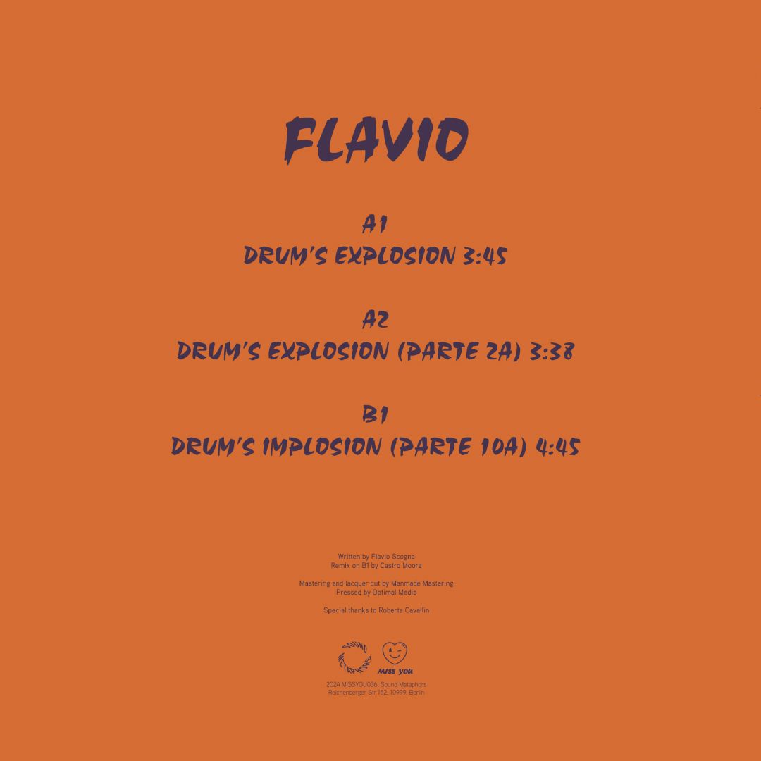 Flavio - Drum's Explosion | Miss you (MISSYOU036) - 2