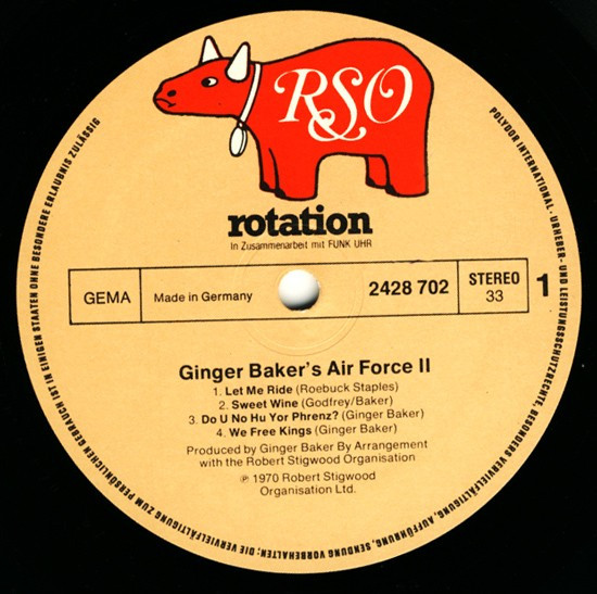Ginger Baker's Air Force - Air Force 2 | RSO (2428 702) - 2