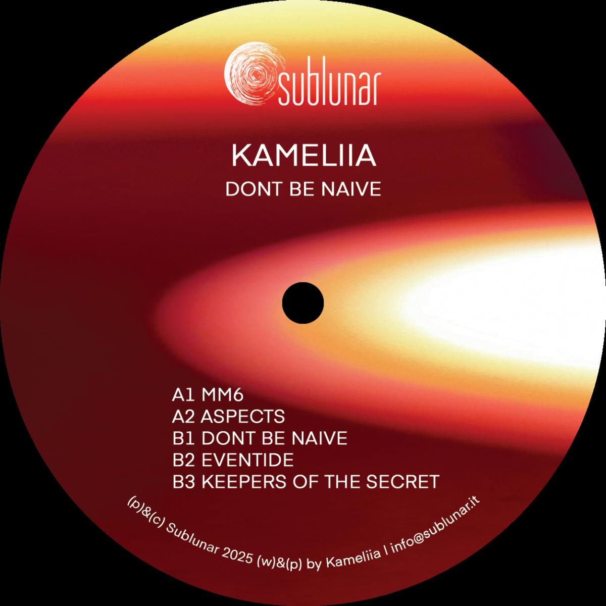 Kamelia Parvanova - Dont Be Naive | Sublunar (SUBL019) - main