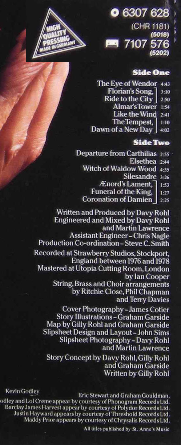 Mandalaband - The Eye Of Wendor: Prophecies | Chrysalis (6307 628) - 3