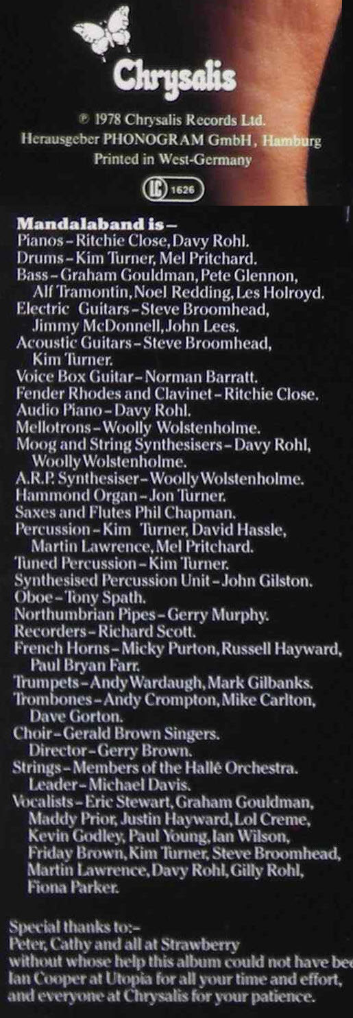 Mandalaband - The Eye Of Wendor: Prophecies | Chrysalis (6307 628) - 4