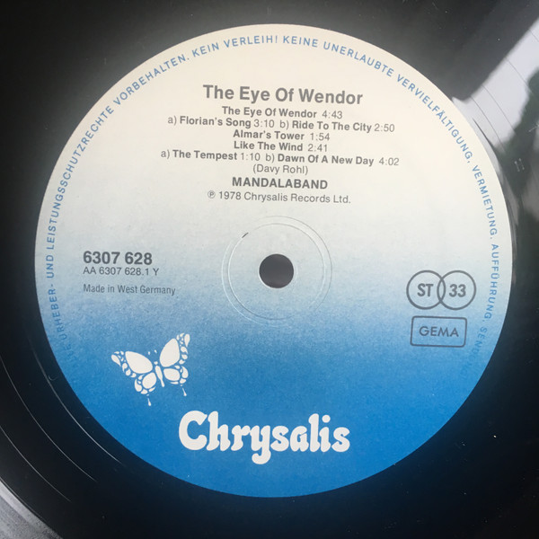 Mandalaband - The Eye Of Wendor: Prophecies | Chrysalis (6307 628) - 5