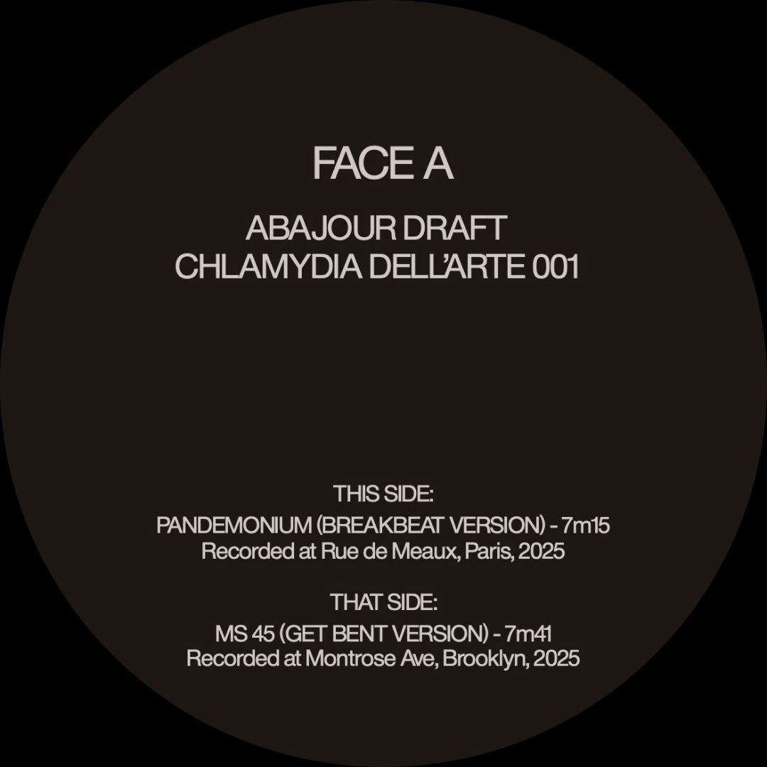 Abajour - Abajour Draft | Chlamydia Dell’Arte (CDAREC-001) - 3 Abajour - Abajour Draft | Chlamydia Dell’Arte (CDAREC-001) - 3