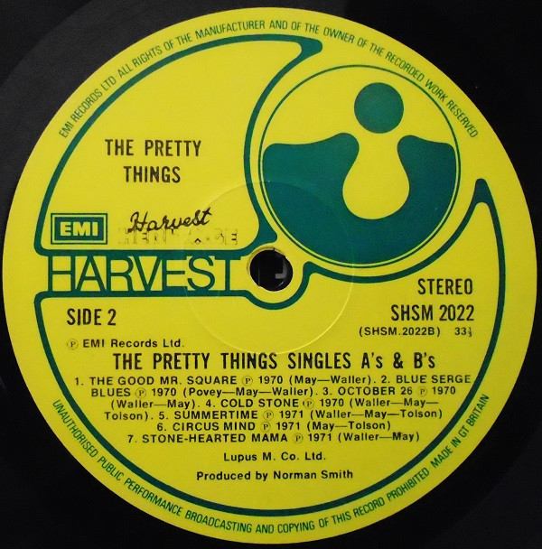 The Pretty Things - The Singles A's & B's | Harvest (SHSM 2022) - 4 The Pretty Things - The Singles A's & B's | Harvest (SHSM 2022) - 4