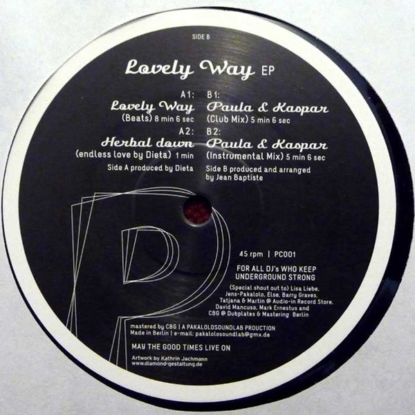 Dieta  &  Jean Baptiste - Lovely Way EP | Pakalolo City Records (PC001)