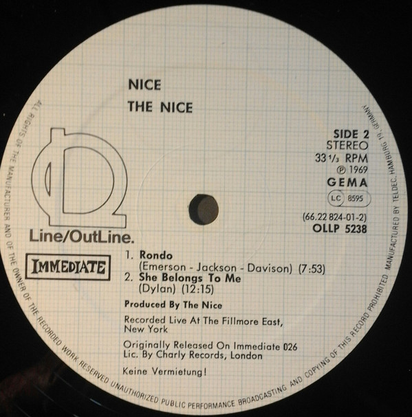 The Nice - Nice | Line/OutLine (OLLP 5238) - 4 The Nice - Nice | Line/OutLine (OLLP 5238) - 4