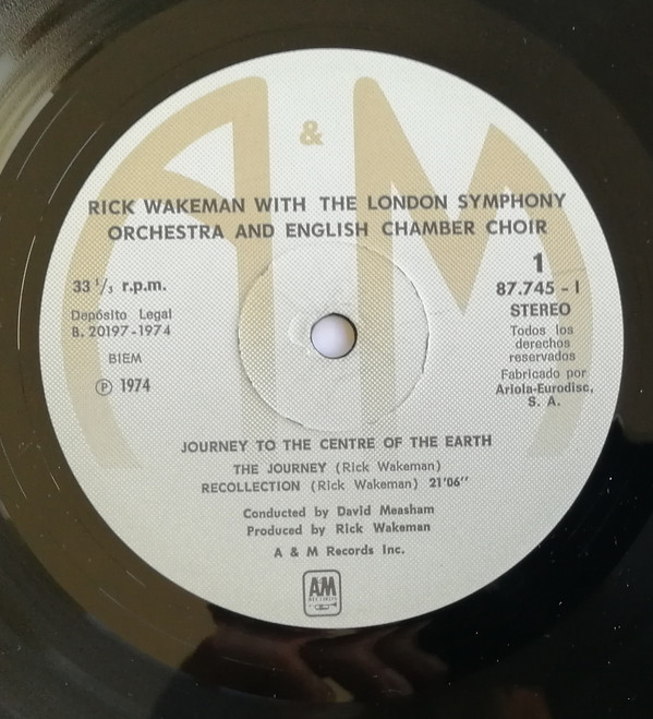 Rick Wakeman - Journey To The Centre Of The Earth | A&M Records (87.745-I) - 13 Rick Wakeman - Journey To The Centre Of The Earth | A&M Records (87.745-I) - 13