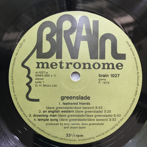 Greenslade - Greenslade | Brain (brain 1027) - 5 Greenslade - Greenslade | Brain (brain 1027) - 5