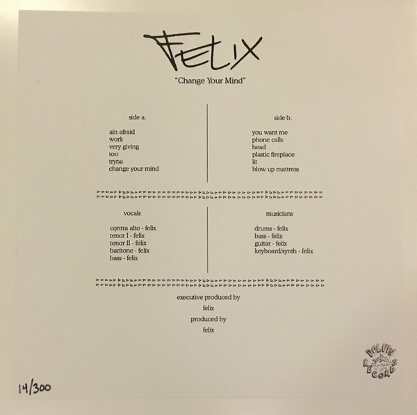 Felix - Change Your Mind | Dolfin Records (DR001) - 2 Felix - Change Your Mind | Dolfin Records (DR001) - 2