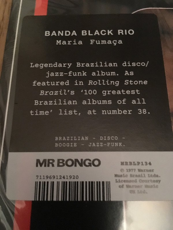 Banda Black Rio - Maria Fumaça | Mr Bongo (MRBLP134) - 3