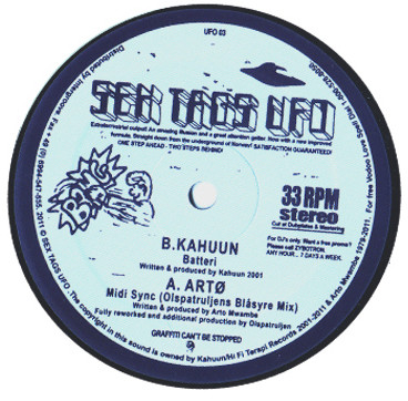 Kahuun - Artø - Batteri - Midi Sync | Sex Tags UFO (UFO 03) - 2