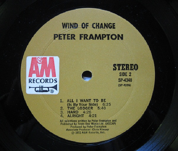 Peter Frampton - Wind Of Change | A&M Records (SP 4348) - 4 Peter Frampton - Wind Of Change | A&M Records (SP 4348) - 4
