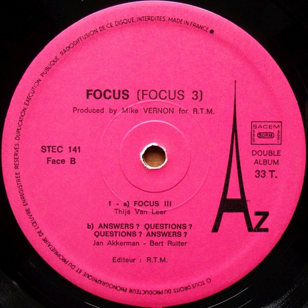 Focus - Focus 3 | Disc'Az (STEC 141 et 142) - 7