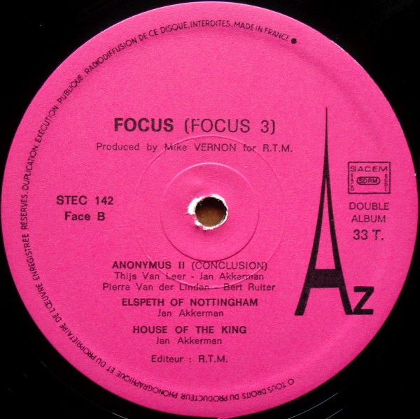 Focus - Focus 3 | Disc'Az (STEC 141 et 142) - 9