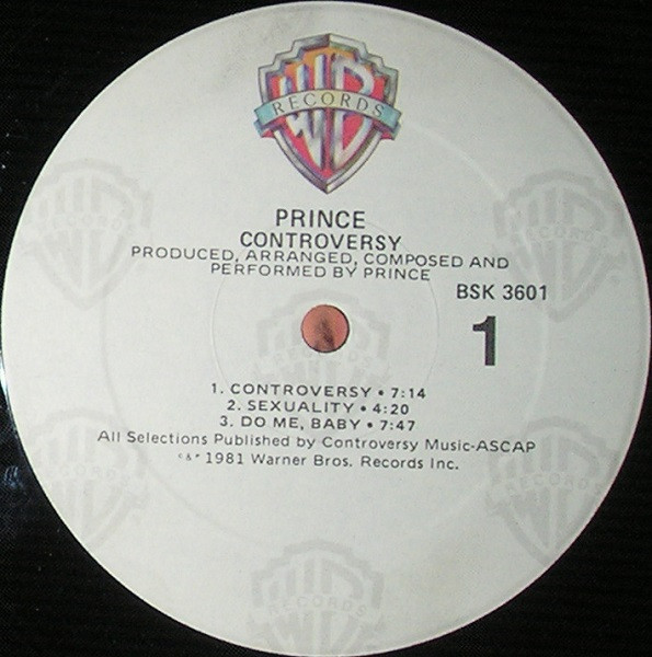 Prince - Controversy | Warner Bros. Records (BSK 3601) - 3