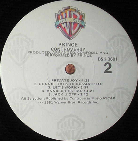 Prince - Controversy | Warner Bros. Records (BSK 3601) - 4