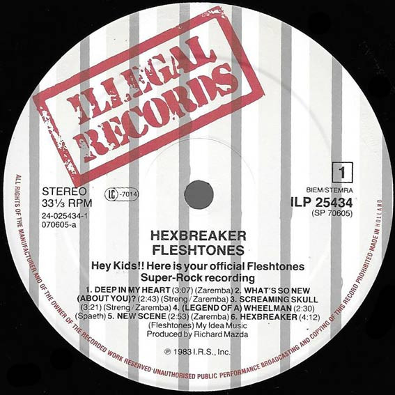 The Fleshtones - Hexbreaker! | Illegal Records (ILP 25434) - 3