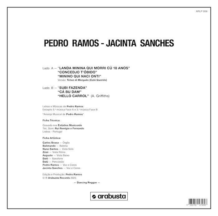 Jacinta Sanches - Pedro Ramos - Jacinta Sanches - Pedro Ramos | Arabusta Records (ARLP006) - 2 Jacinta Sanches - Pedro Ramos - Jacinta Sanches - Pedro Ramos | Arabusta Records (ARLP006) - 2