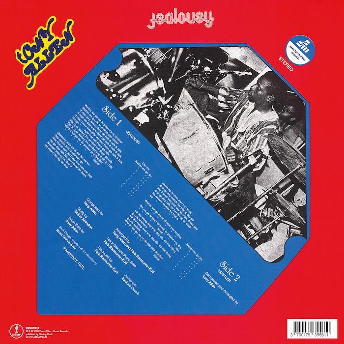 Tony Allen Hits With Africa 70 - Jealousy | Soundworkshop Records (COMET094) - 2