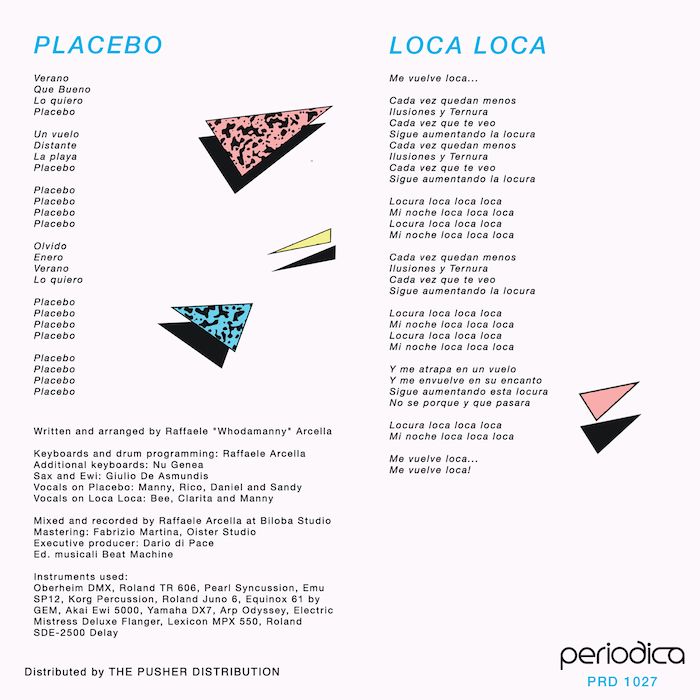 Whodamanny - Placebo / Loca Loca | Periodica Records (PRD1027) - 2 Whodamanny - Placebo / Loca Loca | Periodica Records (PRD1027) - 2