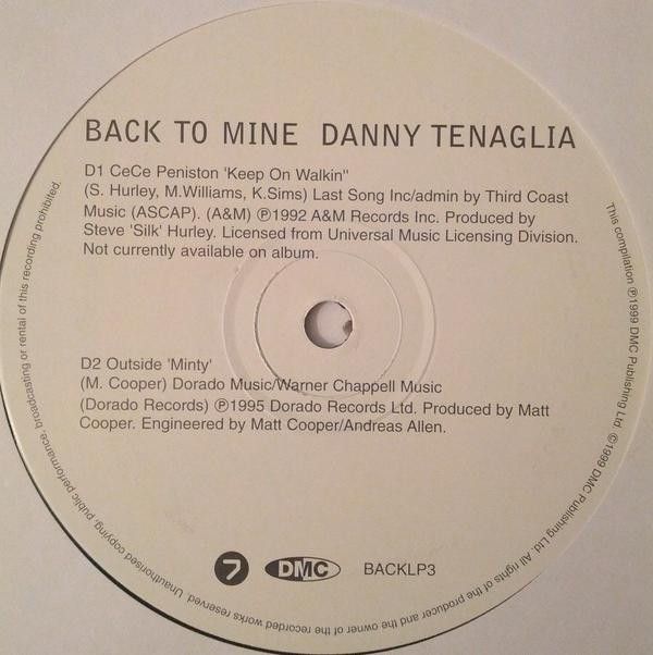 Danny Tenaglia - Back To Mine | DMC (BACKLP03) - 5