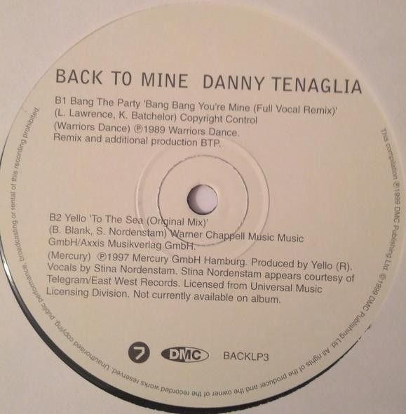 Danny Tenaglia - Back To Mine | DMC (BACKLP03) - 7