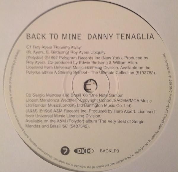 Danny Tenaglia - Back To Mine | DMC (BACKLP03) - 6