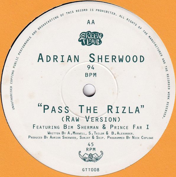 Adrian Sherwood - Zero Zero One / Pass The Rizla | Green Tea (GTT008) - 2 Adrian Sherwood - Zero Zero One / Pass The Rizla | Green Tea (GTT008) - 2