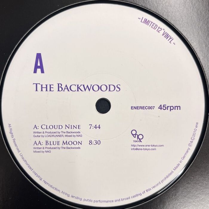 The Backwoods - Cloud Nine / Blue Moon | Ene Records (ENEREC007) - main The Backwoods - Cloud Nine / Blue Moon | Ene Records (ENEREC007) - main