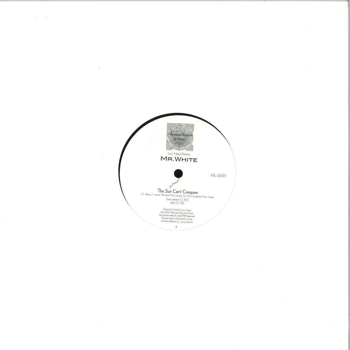 Larry Heard - You Rock Me / The Sun Can't Compare | Alleviated Records () - 2 Larry Heard - You Rock Me / The Sun Can't Compare | Alleviated Records () - 2