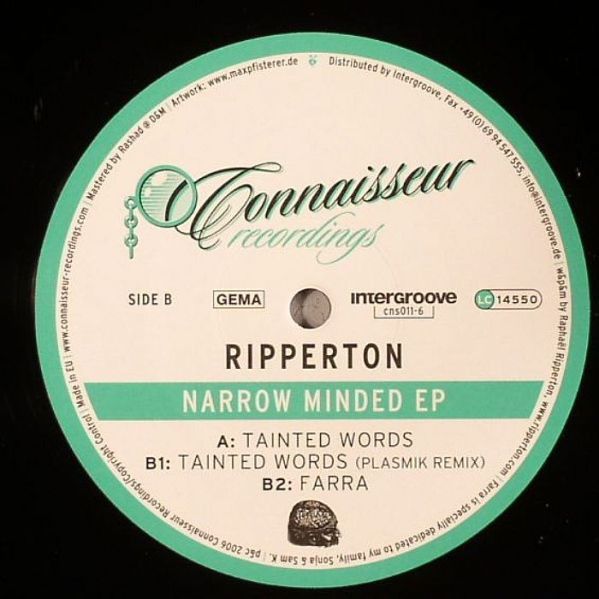 Ripperton - Narrow Minded EP | Connaisseur Recordings (cns011-6)