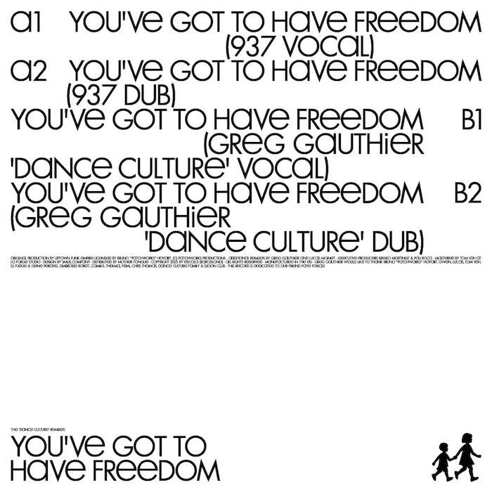 Uptown Funk Empire / Greg Gauthier / Lucas Moinet - You've Got To Have Freedom (The Dance Culture Remixes) | Escola (ESC004) - 2