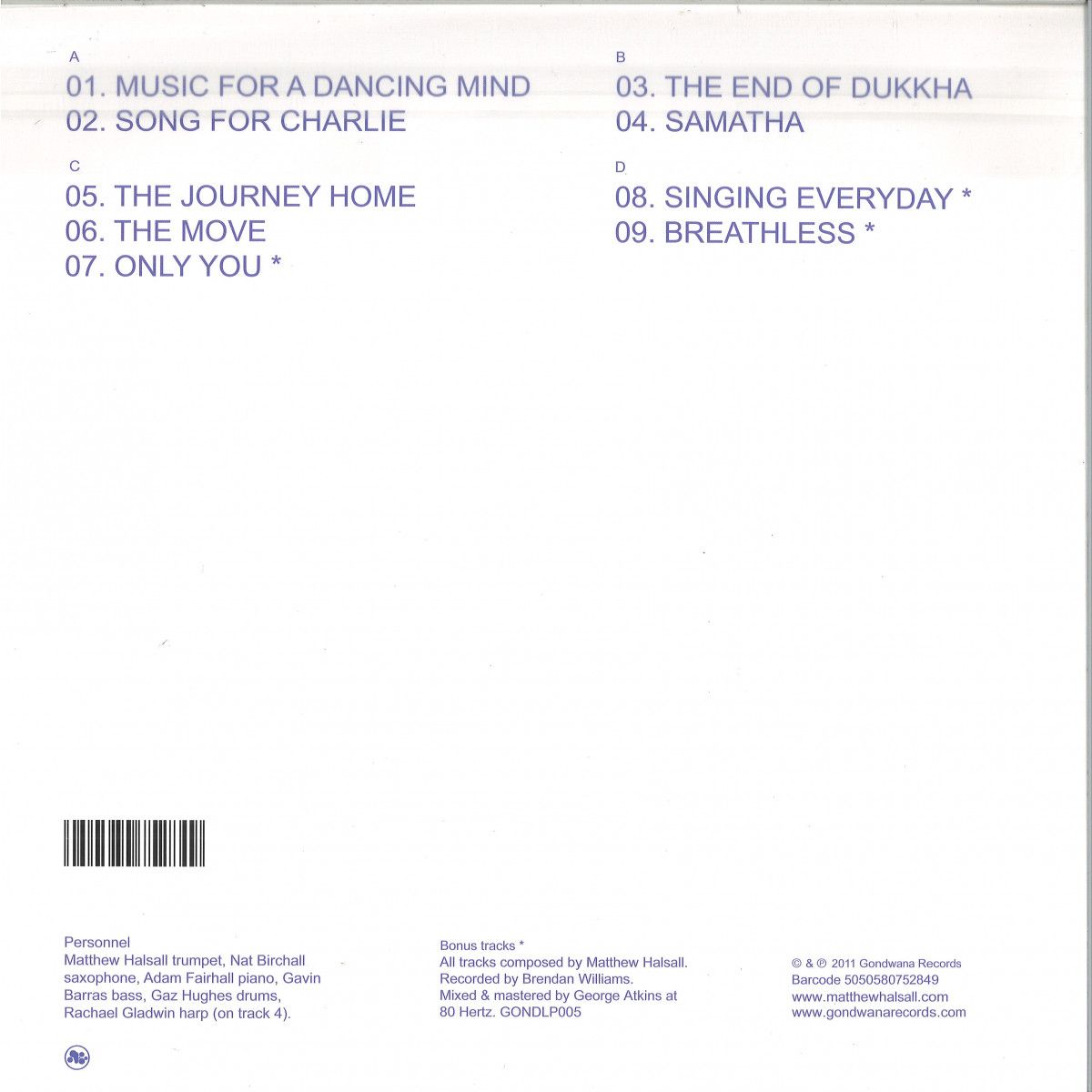 Matthew Halsall - On The Go | Gondwana Records (GONDLP005) - 2