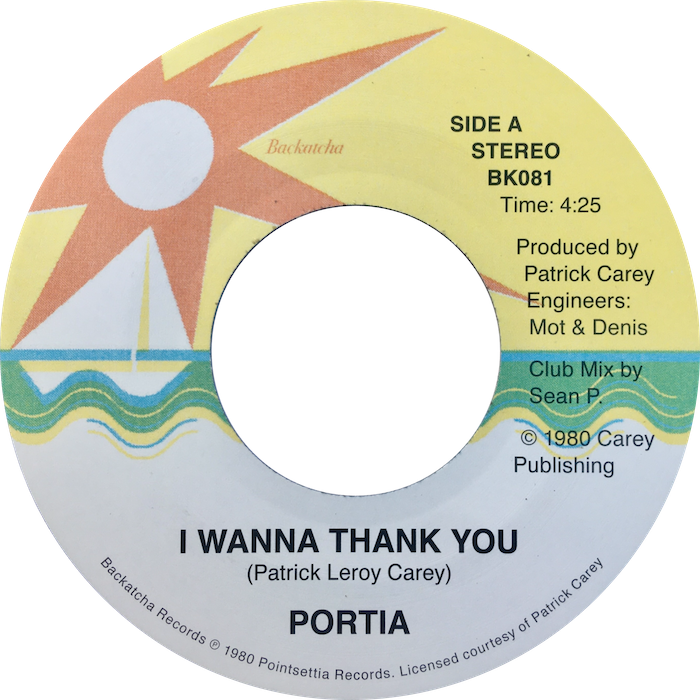 Portia Carey - I Wanna Thank You (Special Mix) | Backatcha Records (BK064)