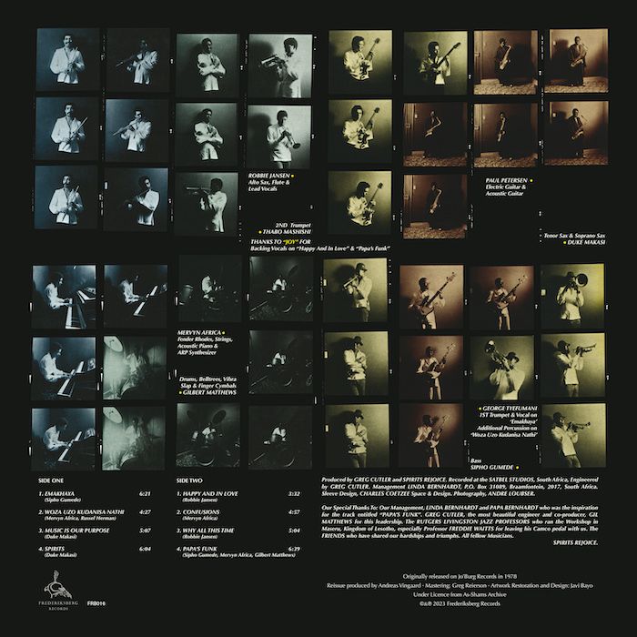 Spirits Rejoice - Spirits Rejoice! | Frederiksberg Records (FRB 016) - 2 Spirits Rejoice - Spirits Rejoice! | Frederiksberg Records (FRB 016) - 2