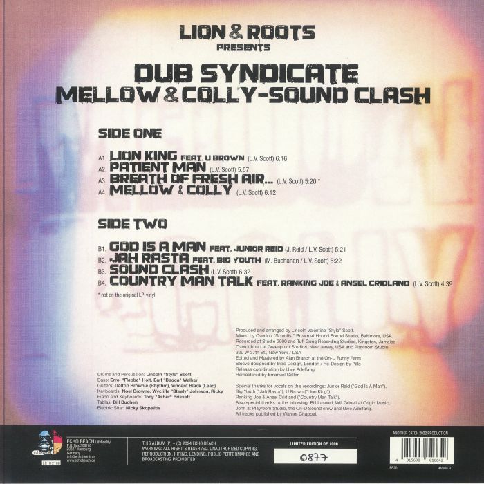 Dub Syndicate - Mellow & Colly | Echo Beach (EB201) - 2 Dub Syndicate - Mellow & Colly | Echo Beach (EB201) - 2