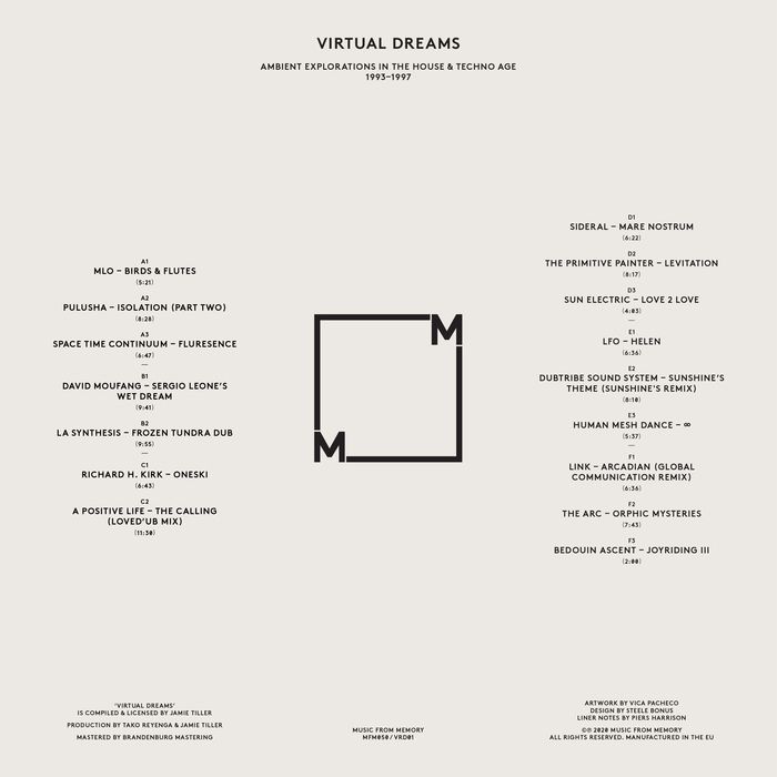 Various - Virtual Dreams (Ambient Explorations In The House & Techno Age, 1993-1997) | Music From Memory (MFM 050) - 3