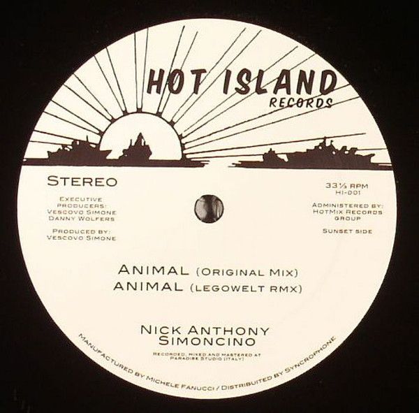Simoncino - Animal | Hot Island Records (HI-001) - main Simoncino - Animal | Hot Island Records (HI-001) - main