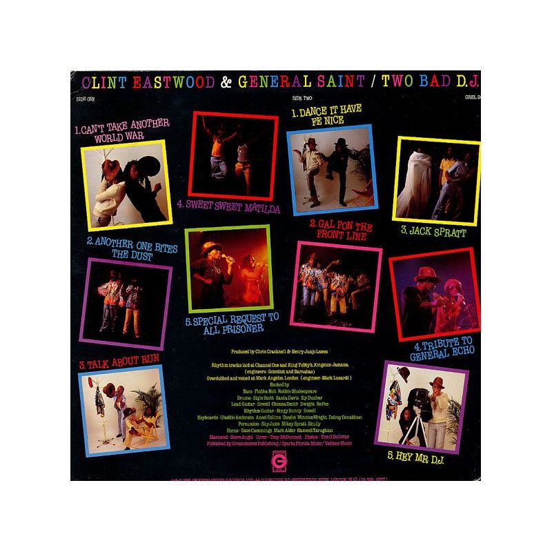 Clint Eastwood And General Saint - Two Bad D.J. | Greensleeves Records (GREL 24) - 2 Clint Eastwood And General Saint - Two Bad D.J. | Greensleeves Records (GREL 24) - 2