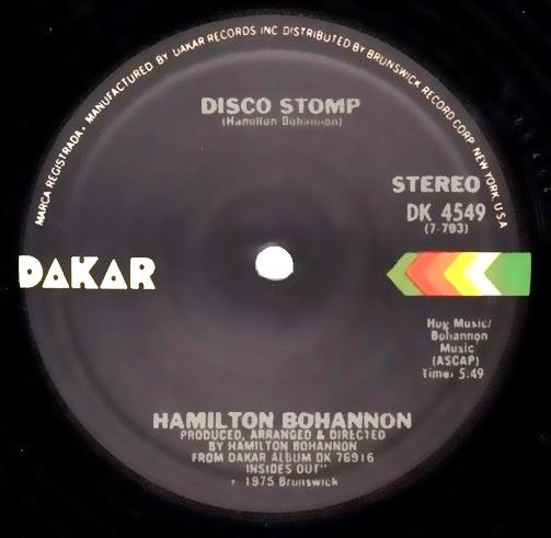 Hamilton Bohannon - Disco Stomp | Dakar Records (DK 4549)