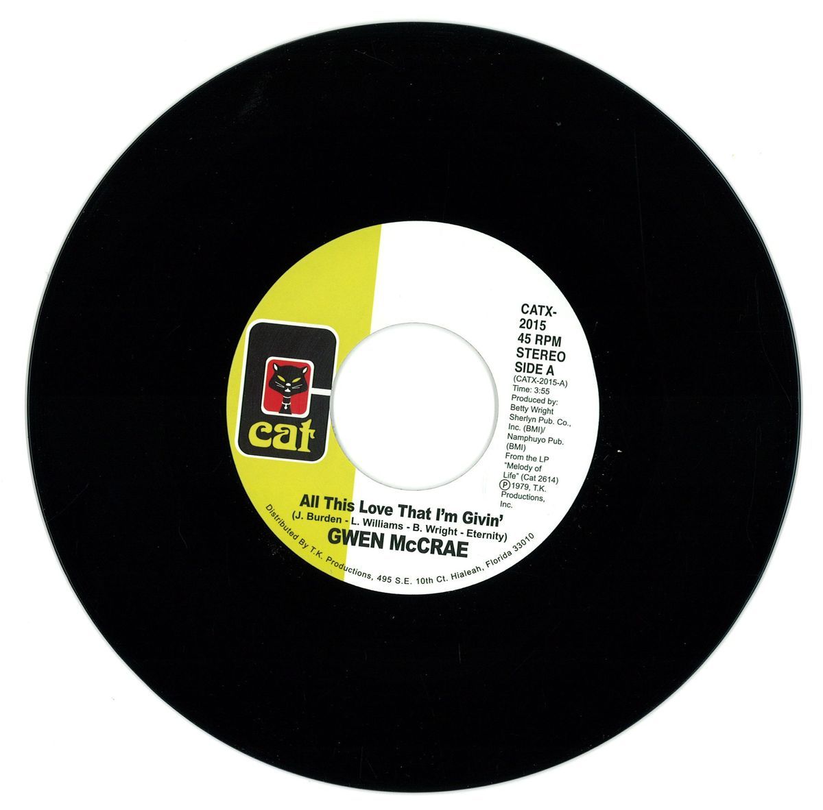 Gwen McCrae - All This Love That I'm Givin' / Maybe I'll Find Somebody New | Cat (CATX-2015) - main