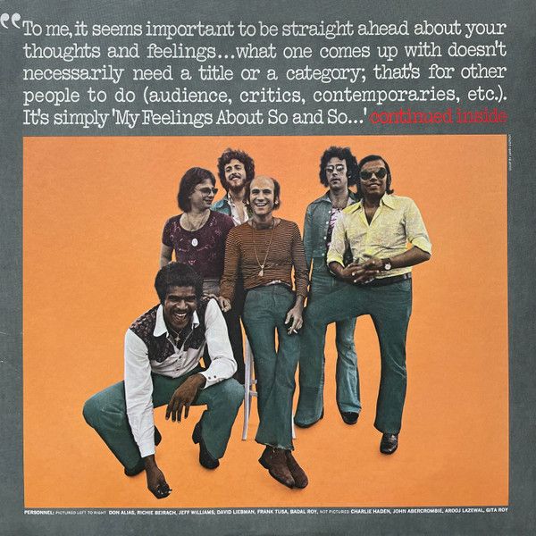 David Liebman - Sweet Hands | Horizon (HOL - 39002) - 2