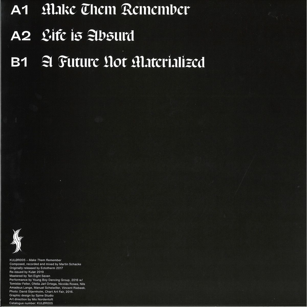 Schacke - Make Them Remember | Kulør (Kulør 005) - 2 Schacke - Make Them Remember | Kulør (Kulør 005) - 2