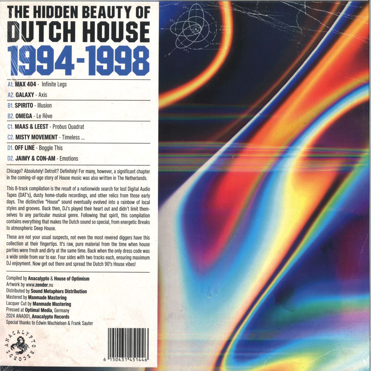 Various - The Hidden Beauty Of Dutch House '94-'98 | Anacalypto Records (ANA001) - 2 Various - The Hidden Beauty Of Dutch House '94-'98 | Anacalypto Records (ANA001) - 2