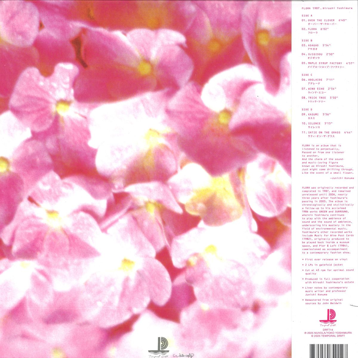 Hiroshi Yoshimura - Flora 1987 | Temporal Drift (DRFT14) - 2 Hiroshi Yoshimura - Flora 1987 | Temporal Drift (DRFT14) - 2