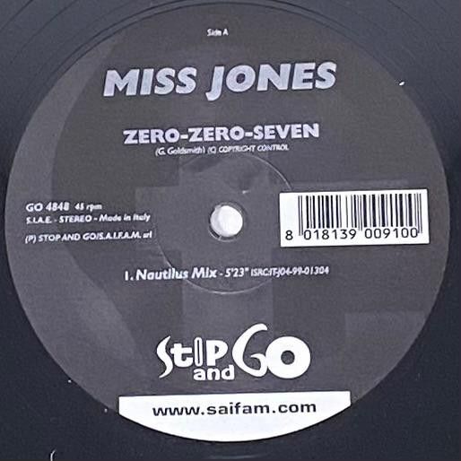 Miss Jones - Zero-Zero-Seven | Stop And Go (GO 4848) - main