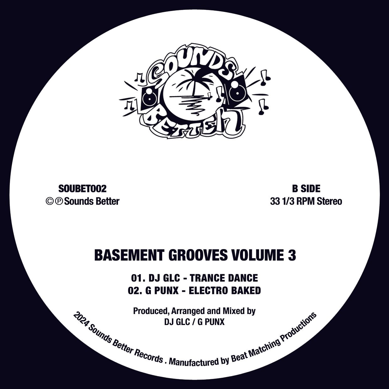 Various Artists - Basement Grooves Volume 3 | Sounds Better (SOUBET002) - main Various Artists - Basement Grooves Volume 3 | Sounds Better (SOUBET002) - main