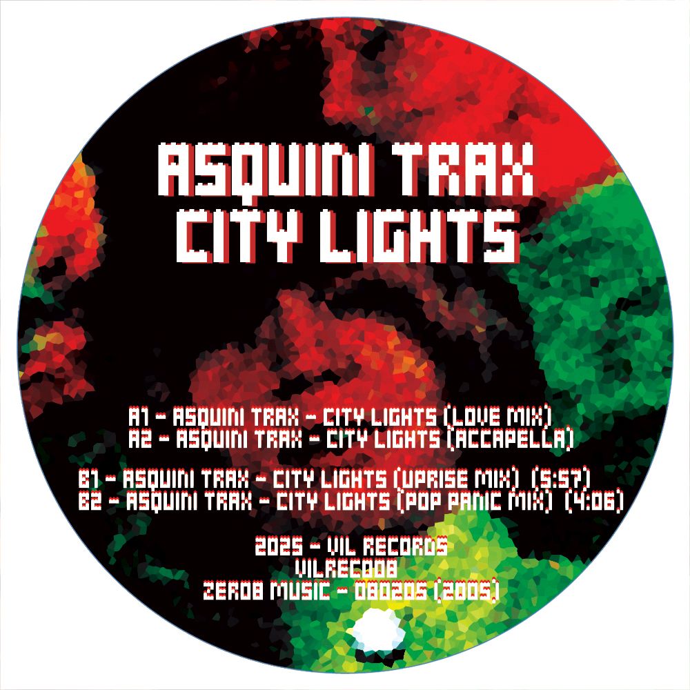Asquini Trax - City Lights | VIL Records (VILREC008) - main Asquini Trax - City Lights | VIL Records (VILREC008) - main
